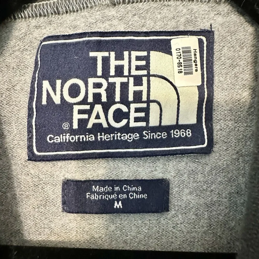 The North Face Mens‎ 1/4 Zip Pullover Thin Sweater Size M Gray.